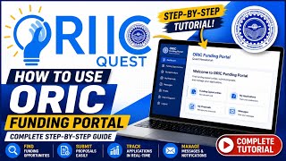 How to Use ORIC Funding Portal | Complete Step-by-Step Tutorial | QUEST Nawabshah