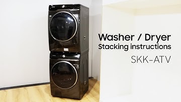 How to install the 16kg Washing Machine Stacking Kit (SKK-ATV/SA) | Samsung New Zealand