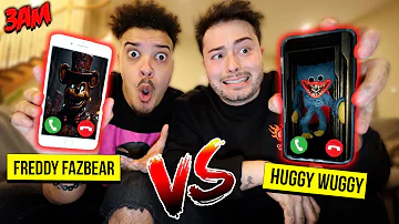 DO NOT FACETIME HUGGY WUGGY AND FREDDY FAZBEAR AT THE SAME TIME AT 3AM (EPIC SHOWDOWN!!!)