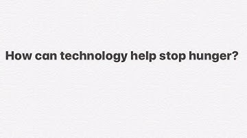 How can technology help in Zero Hunger? / Welcome to our channel