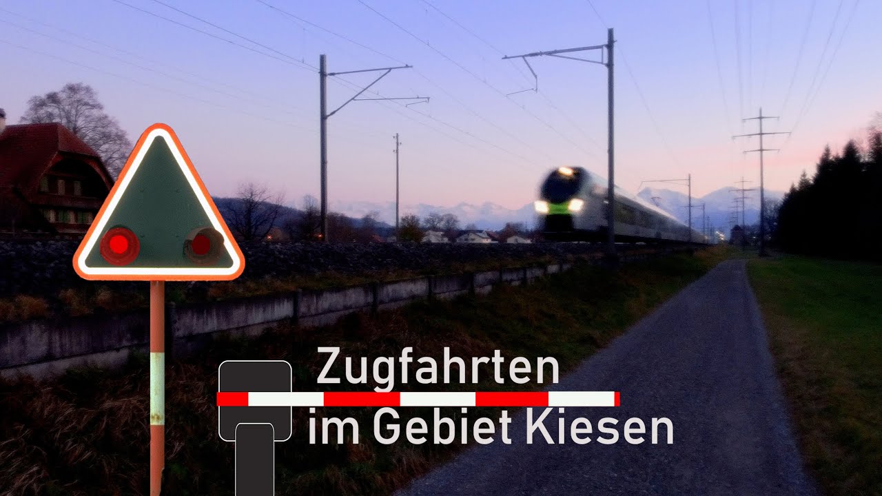 Eisenbahnmomente - 🚃 Zugfahrten im Gebiet Kiesen (Aaretal) 🍂🌌