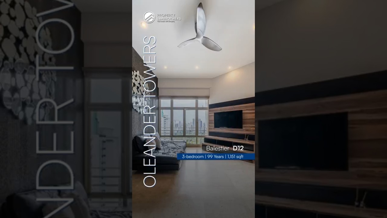 Oleander Towers - 3-Bedroom + Utility with 1,151sqft in District 12