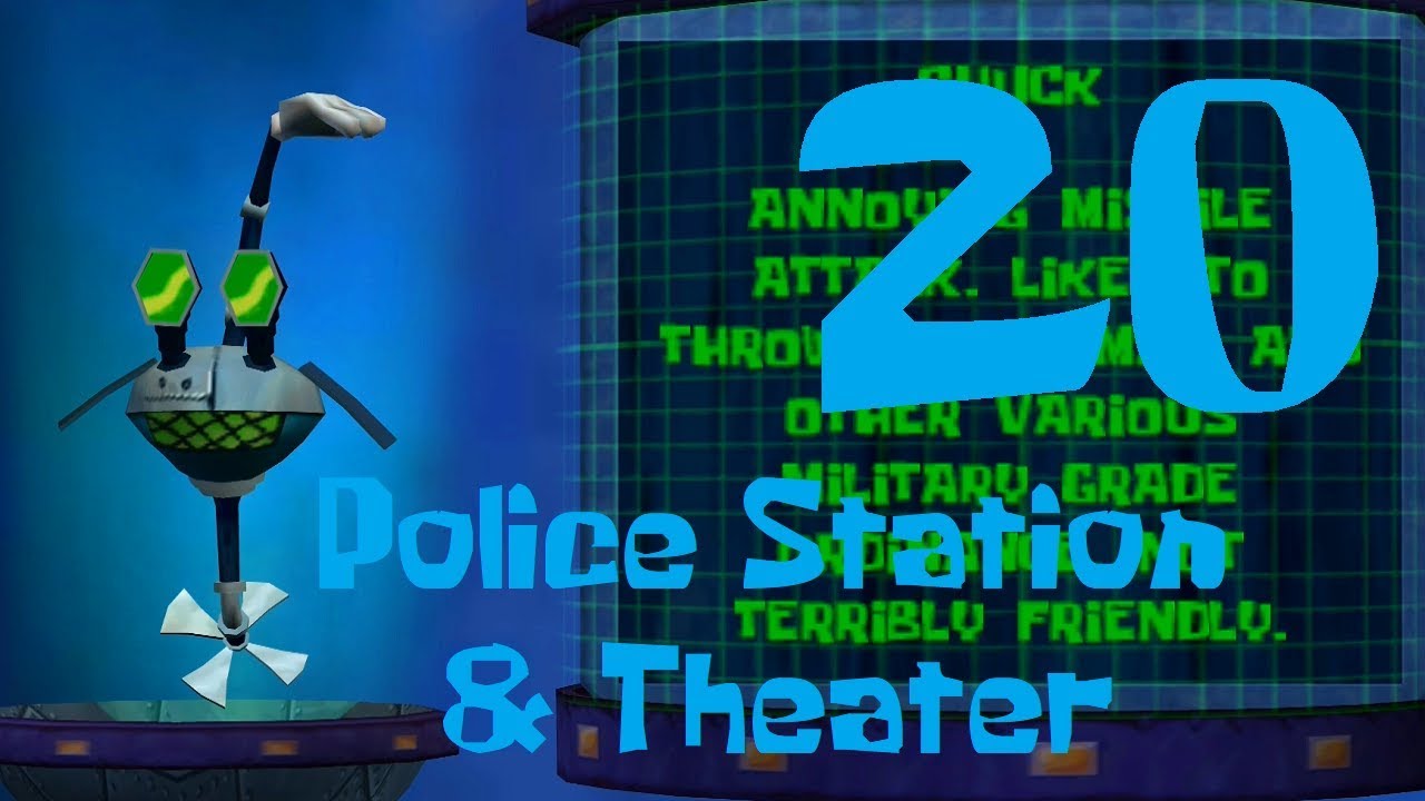 Spongebob Battle For Bikini Bottom Part 20 Police Station And Theater 1080p Youtube - roblox bikini bottom police