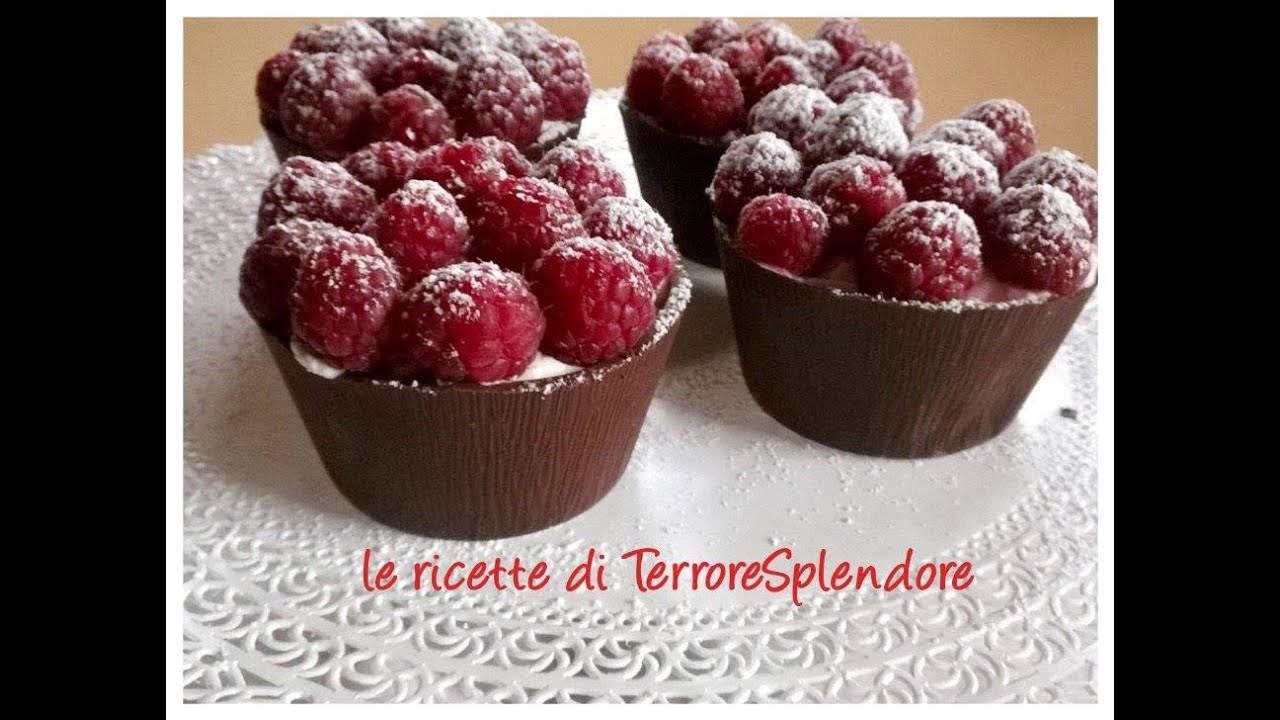 Cestini di cioccolato - Chocolate cups