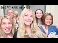 Dying my hair BROWN with my friends