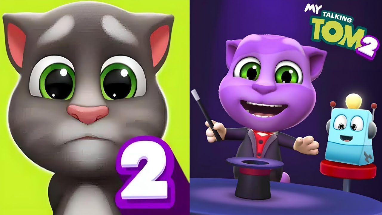 MY TALKING TOM 2 NEW UPDATE GAMEPLAY - MAGIC SHOW WITH PETS! - YouTube