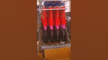 Automatic cocktail bottle robot hand grab type cartoning machine encasing video