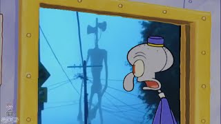 Squidward Employee Elevator | Siren Head | Unnerving Images | Trevor Henderson