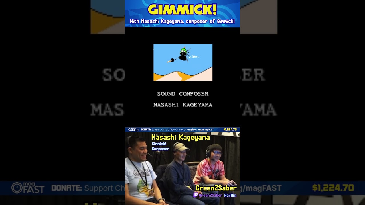 "Oh hey, that's me!" - Masashi Kageyama, composer of Gimmick!