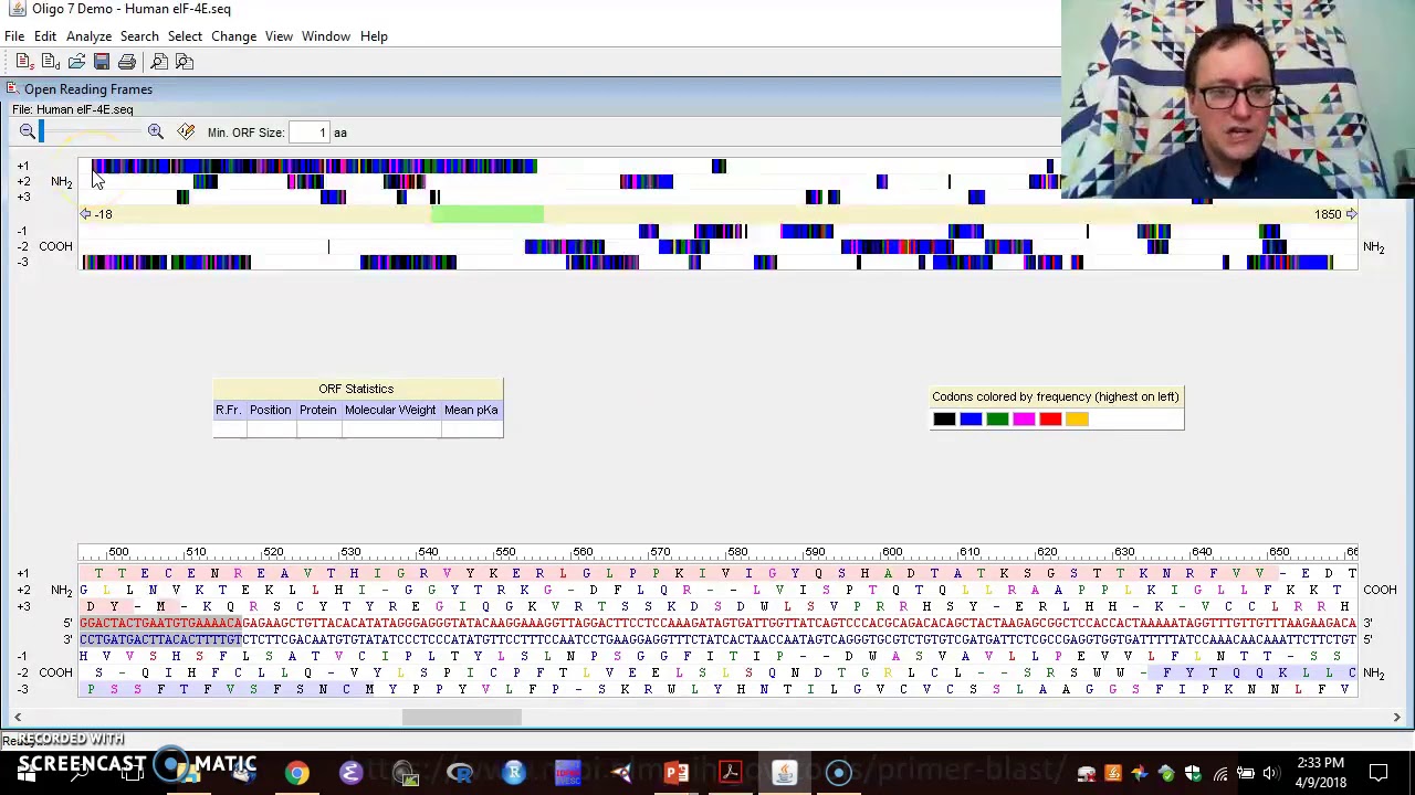 20180409 2 Oligo7 demo - YouTube
