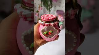 Баночка для клубничных безделушек своими руками 🍓🫙 Идея повторного использования старой бутылки #...