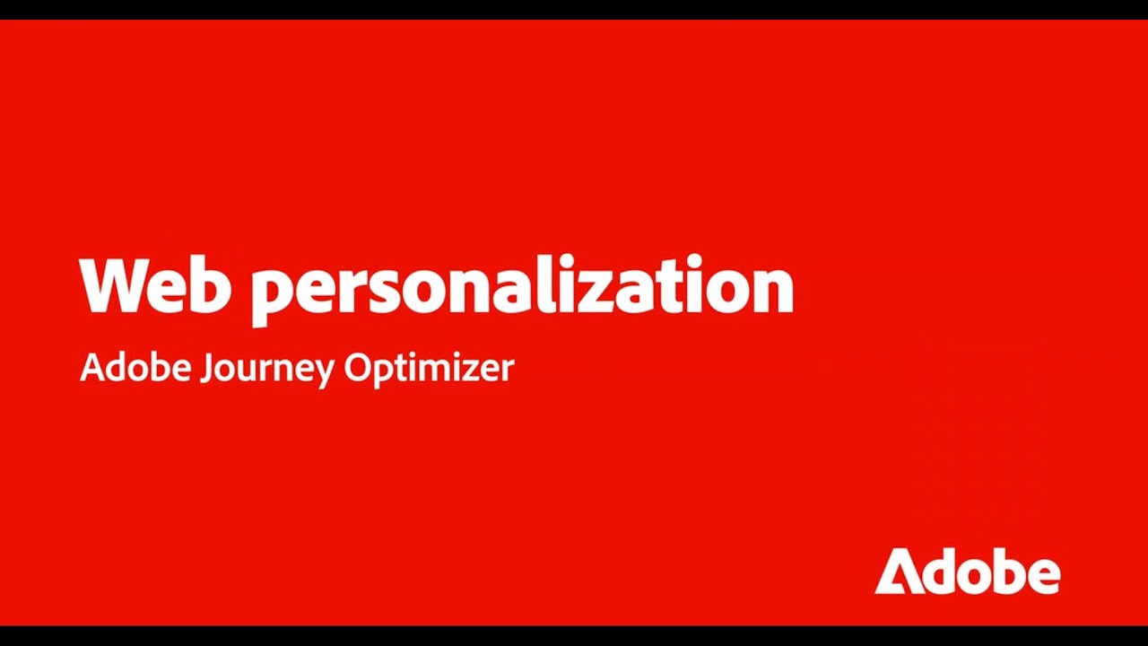 Personalize On-Site Web Experiences in Journey Optimizer | Adobe for ...