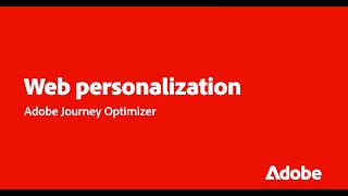 Personalize On-Site Web Experiences in Journey Optimizer | Adobe for Business screenshot 1