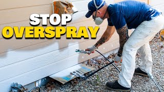 Controlling Paint Overspray.  How to limit airless paint sprayer overspray.