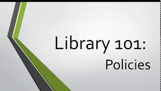 Library 101: Policies Net Worth
