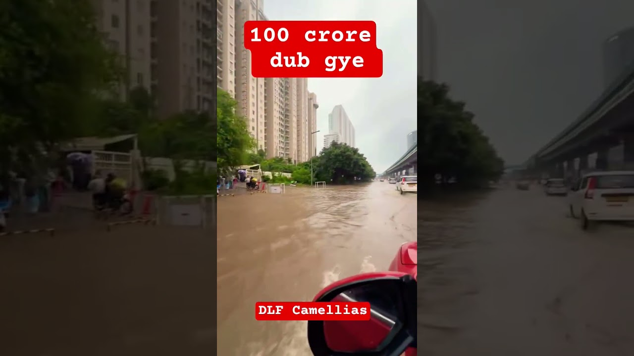 Barish ne Gurugram ko Dubai nahi, Venice bana diya 🌧️ | Camellias Waterlogging