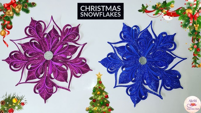 Christmas Tree Decorations 🎄 Snowflakes Stars ❄️ DIY Christmas