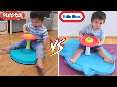 Playskool Sit -n- Spin VS Little Tikes Dual Twister - Spinning Toys For Toddler