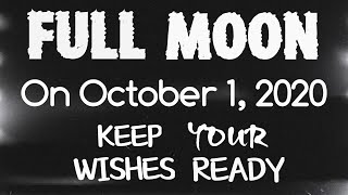 Full Moon on 1 October 2020