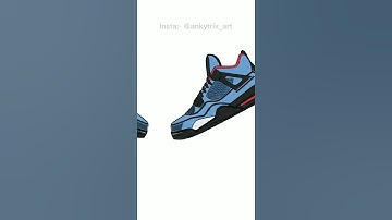 Vector shoe Design | Layer Breakdown |#shorts #illustrator #vectorart #digitalart