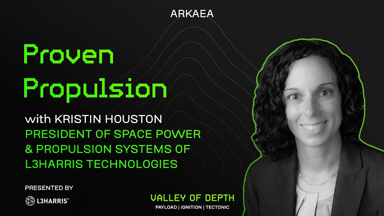 Проверенная двигательная установка с Кристин Хьюстон (президентом по космическим энергетическим и...