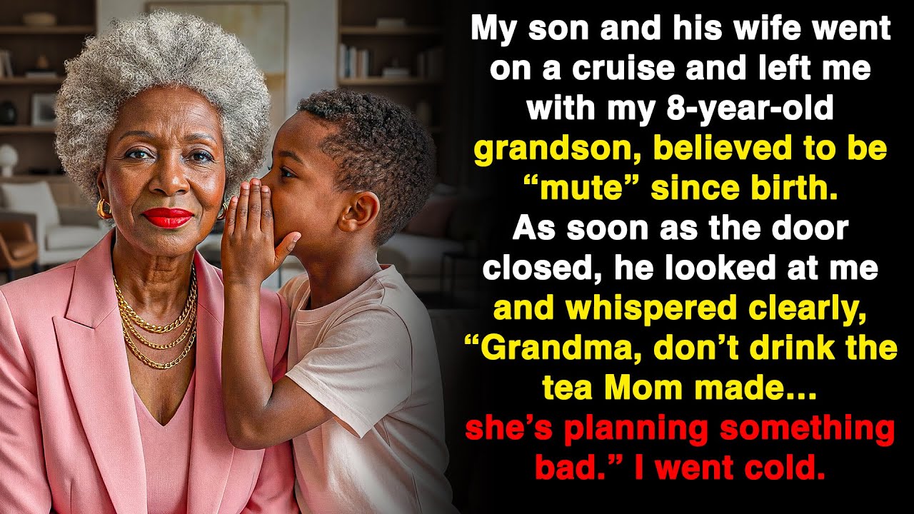 When my son went on vacation, my grandson, thought mute for 8 years, suddenly spoke…