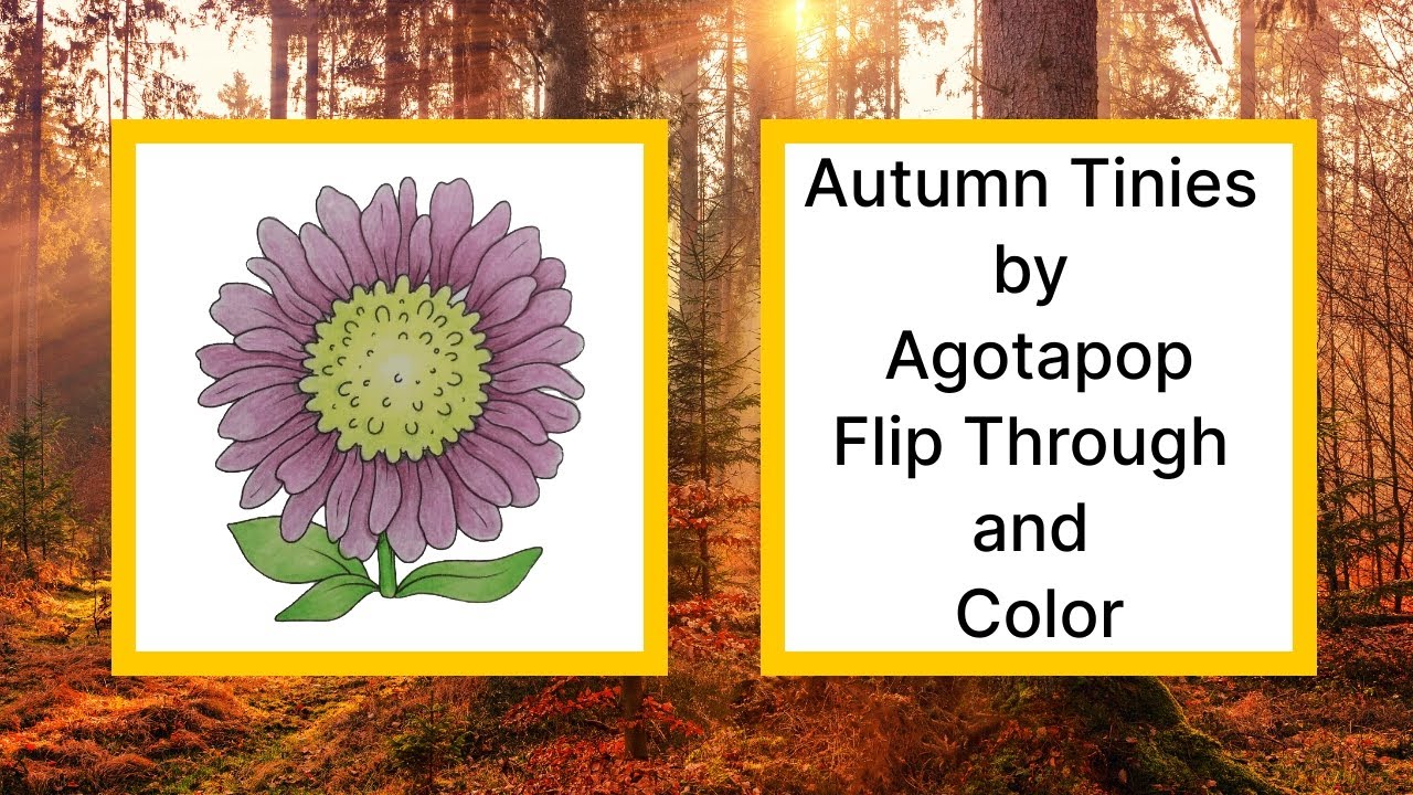 Adult Colouring Tutorial Flower from Autumn Tinies by Agotapop