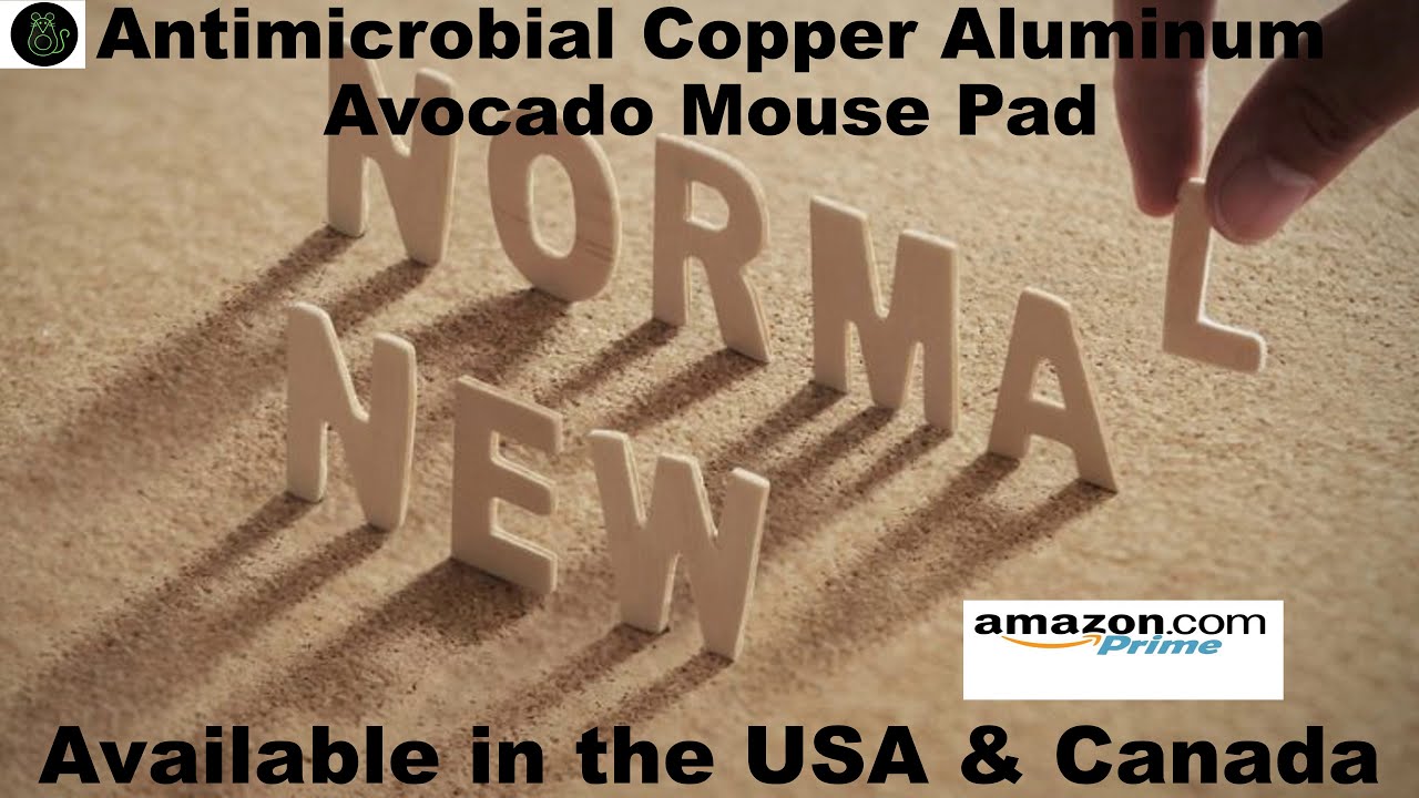 Fight Germs with the ONLY Antimicrobial Aluminum Copper Avocado Mouse Pad.