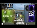 Poco C61 Free Fire Headshot Settings ⚙️ | [ 2025 ] || 4GB RAM Hack || Free Fire