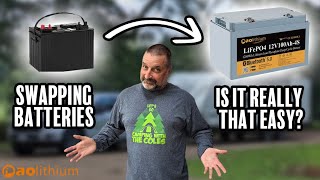 Swapping Out Lead Acid to LiFePO4 batteries. Is it really that easy? Aolithium 12V100Ah-4S battery by Camping with the Coles 10,801 views 8 months ago 20 minutes