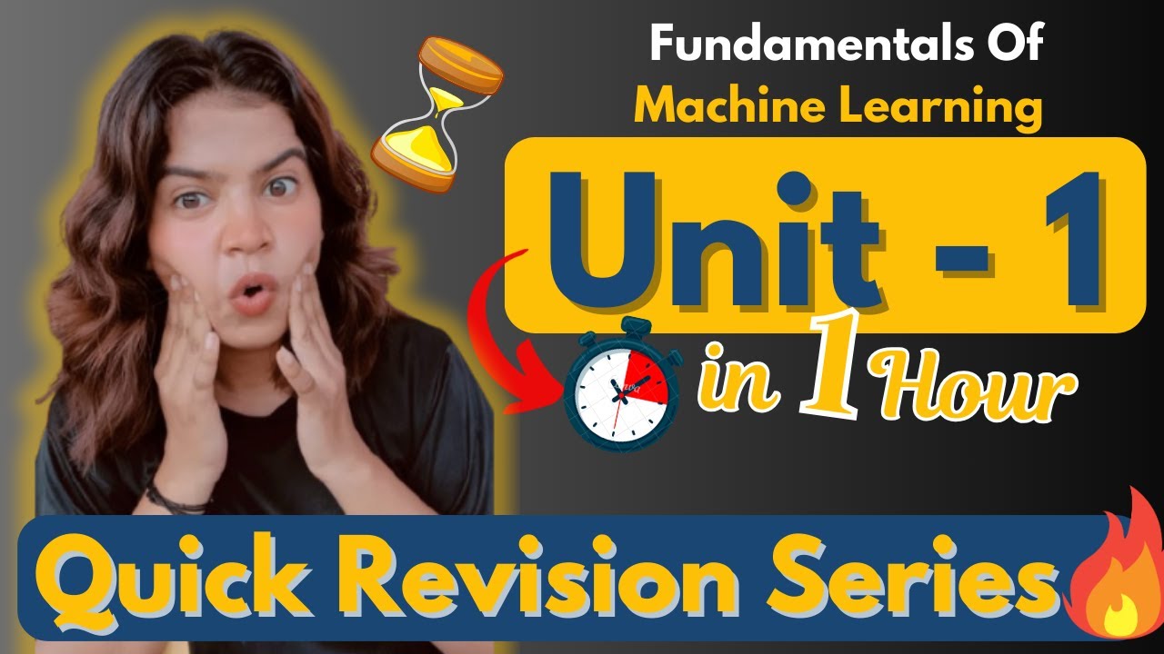 Unit 1💎| Fundamental of Machine learning | Semester Exams | One Shots ...