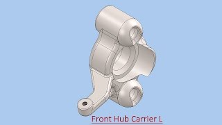 Front Hub Carrier L (Video Tutorial) SolidWorks