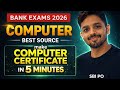 Computer में मेरी Gurantee 30+ ✨️ &amp; Free Govt. Computer Certificate for Bank Exams बना लो✅️||