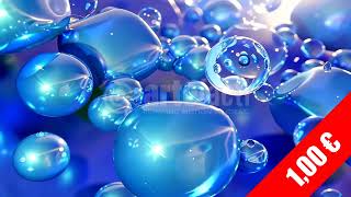 Blue Liquid Bubble Cluster | HD Serene Stock Video