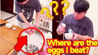 Where are the eggs I beat? #cute #funny #baby #babyfamily #comedy