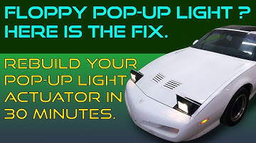 Repair the Pop Up Head Light Actuator for your Firebird / Trans Am.  Saving Sally #6