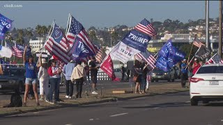 Hundreds rally to support President Trump at Waterfront Park