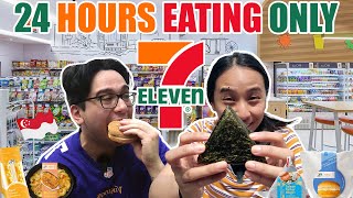 24 HOURS of Only Eating at 7Eleven in Singapore Challenge!