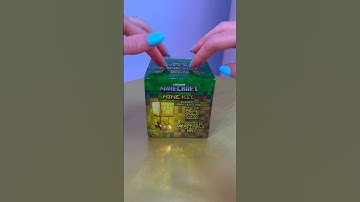 [ASMR] UNBOXING A MYSTERY MINECRAFT DIG KIT!!😱✨⛏️⁉️ (GOLDEN CREEPER HUNT!!🫢) #Shorts