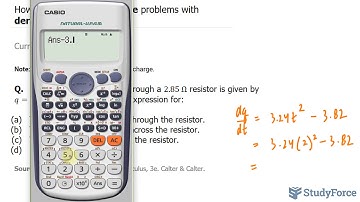 📚 How to solve rate of change problems with derivatives (Question 3, Electricity)