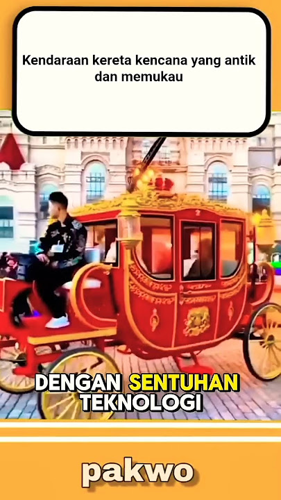 Kendaraan kereta kencana yang antik dan memukau⁉️#shorts