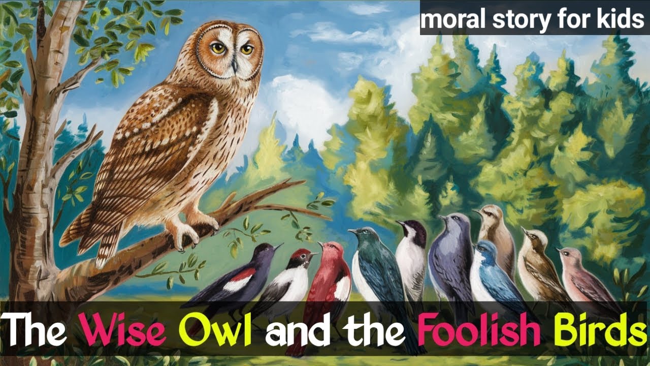The Wise Owl and the Foolish Birds story: A moral story for kids - YouTube
