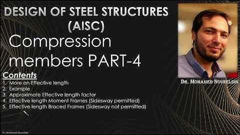 11-Compression members PART-4-More on Effective length