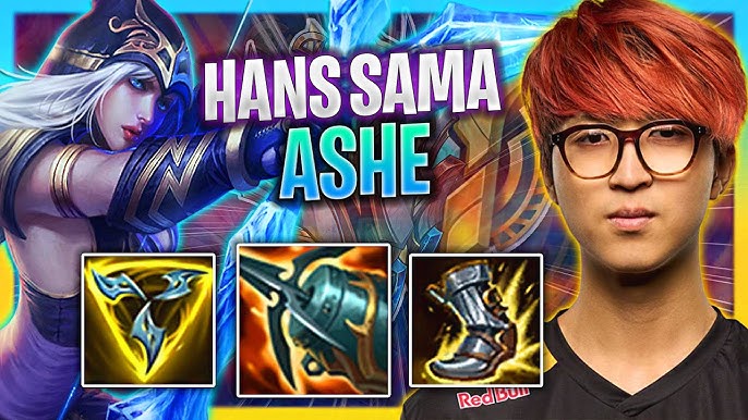 HANS SAMA CRAZY GAME WITH ASHE!  G2 Hans Sama Plays Ashe ADC vs Samira!  Season 2023 