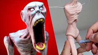 Sculpting SCP-096 / SHY GUY from Polymer Clay - Timelapse Tutorial | Ace of Clay