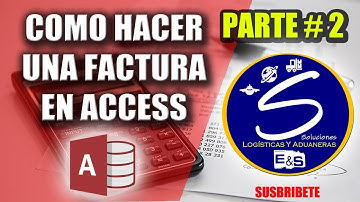 COMO HACER UNA FACTURA EN ACCESS -PARTE 2- (2025)