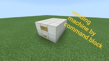 How to make easy vending machine by command block! Tutorial!