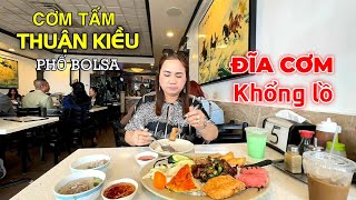 Vlog 172: DĨA CƠM TẤM SIÊU TO "FULL TOPPING" !!! #comtam #cơmtấm