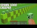 You CAN SPAWN 1000 CREEPERS AT ONCE in Minecraft ! HOW TO SUMMON CREEPER ARMY !