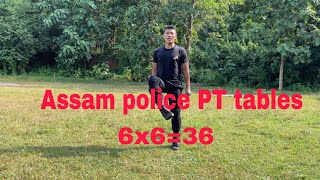 Assam Police PT Tables no 1 to 6